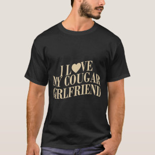 Ich liebe meine Puma-Freundin Lustiger Freund Männ T-Shirt
