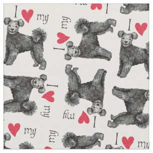 Ich Liebe meine Pumi Stoff