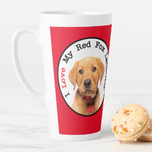 Ich Liebe meine Red Fox Labrador Latte Tasse