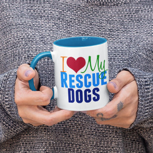 Ich Liebe meine Rettungshunde Tasse