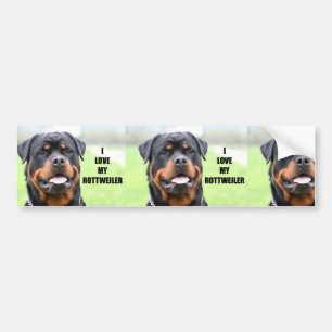 Ich Liebe meine Rottweiler Autoaufkleber
