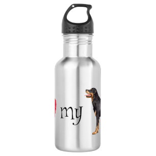 Ich Liebe meine Rottweiler Edelstahlflasche