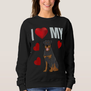 Ich Liebe meine Rottweiler Niedlich Rottie Rotty B Sweatshirt