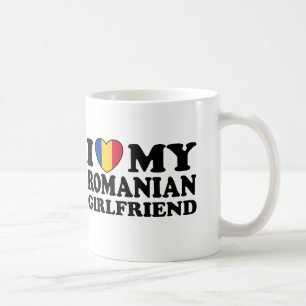 Ich Liebe Meine rumänische Freundin Kaffeetasse
