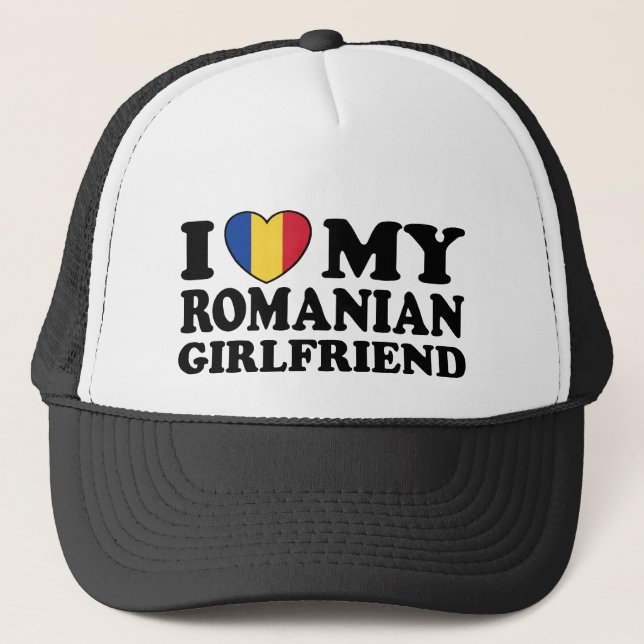 Ich Liebe Meine rumänische Freundin Truckerkappe (Vorderseite)