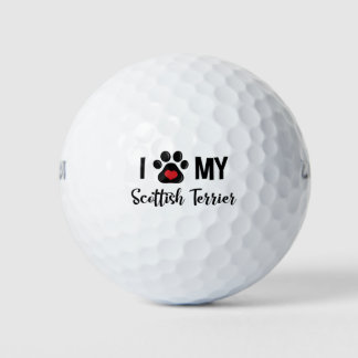 Ich Liebe meine schottischen Terrier Golfball