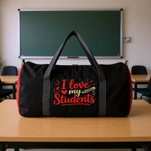 Ich liebe meine Schüler Lehrer Duffle Bag