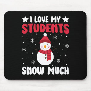 Ich liebe meine Schüler Schnee viel lustiger Winte Mousepad