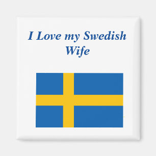 Ich Liebe meine schwedische Ehefrau Magnet