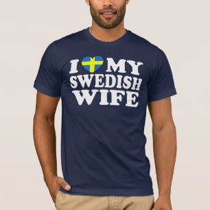 Ich Liebe Meine schwedische Ehefrau T-Shirt