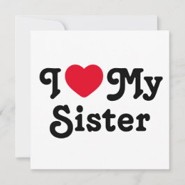 Ich Liebe meine Schwester Feiertagskarte