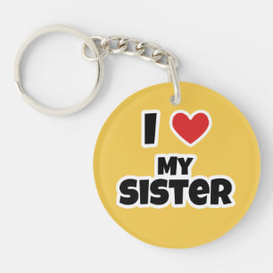 Ich Liebe meine Schwester Schlüsselanhänger