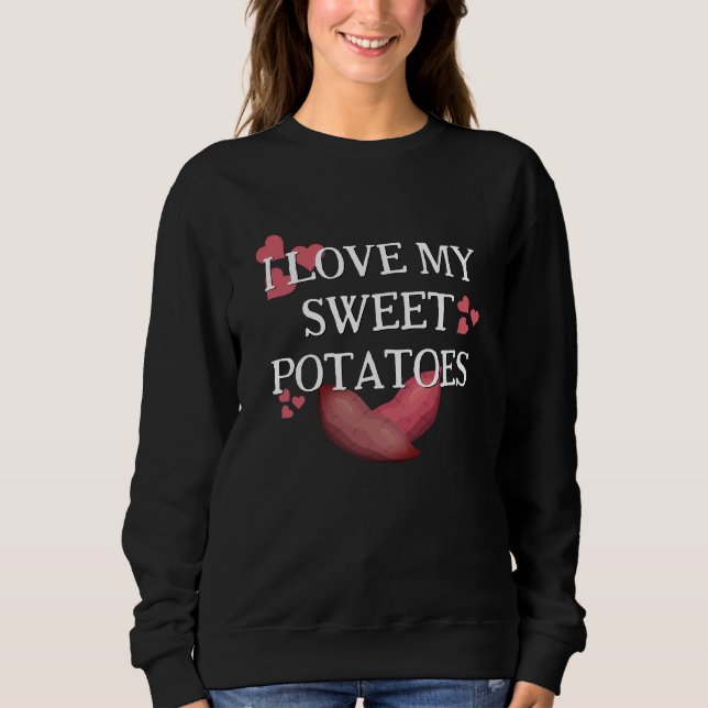 ICH LIEBE MEINE SCHWIMMKARTOFFELPAPIERE SWEATSHIRT (Vorderseite)