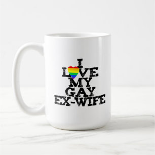 Ich liebe meine schwule Ex-Frau Lustige Energie na Kaffeetasse