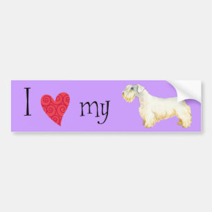 Ich Liebe meine Sealyham Terrier Autoaufkleber