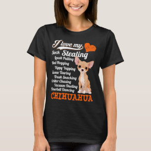 Ich Liebe meine Socken stehlen Leine ziehen Chihua T-Shirt
