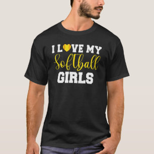 Ich Liebe meine Softball-Girls T-Shirt