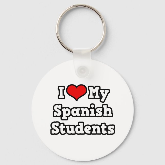 Ich Liebe meine Spanischschüler Schlüsselanhänger (Vorderseite)