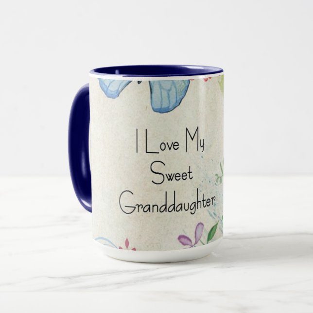 Ich Liebe meine süße Enkeltochter Tasse (Vorderseite Links)
