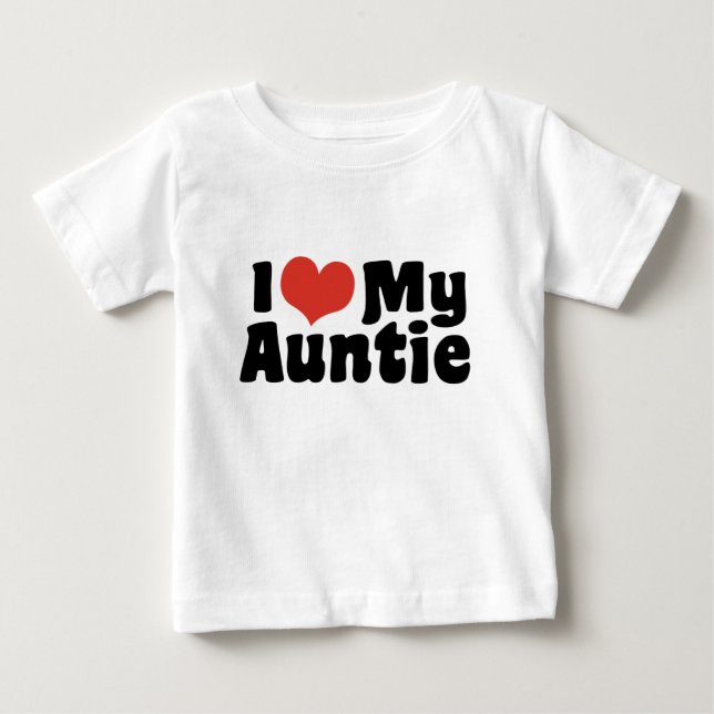 Ich Liebe meine Tante Baby T-shirt (Vorderseite)