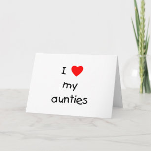 Ich Liebe meine Tanten Karte