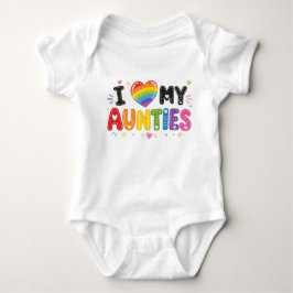 Ich liebe meine Tanten Textkunst Baby Strampler