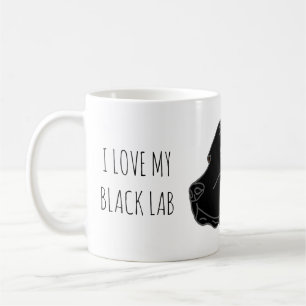 Ich Liebe meine Tasse für den schwarzen Labor