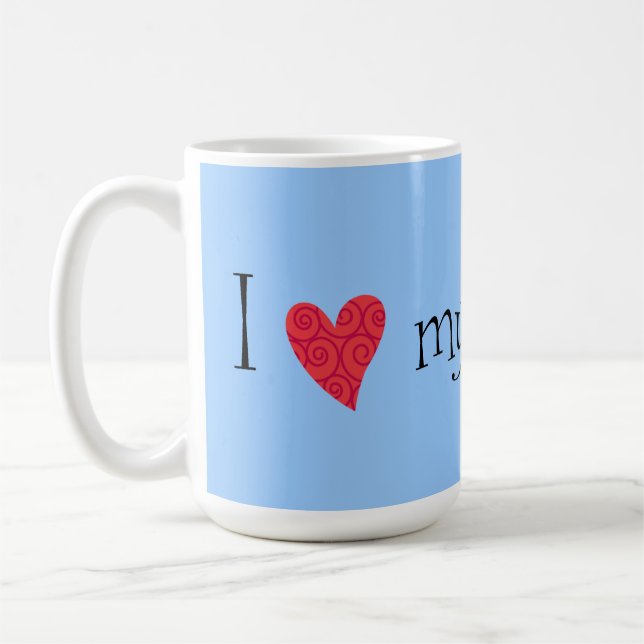Ich Liebe meine Teddy Roosevelt Terrier Kaffeetasse (Links)