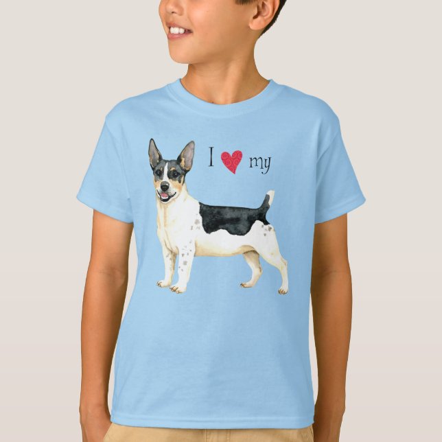Ich Liebe meine Teddy Roosevelt Terrier T-Shirt (Vorderseite)