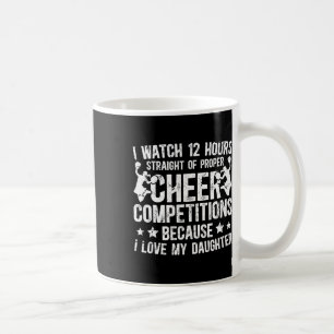 Ich liebe meine Tochter Cheer Dad einer Cheerleade Kaffeetasse