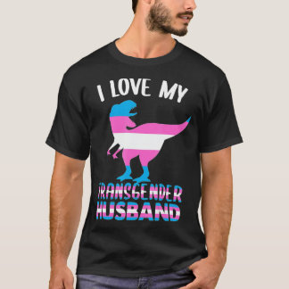 Ich Liebe meine Transgender-Husband-Gay Pride LGBT T-Shirt