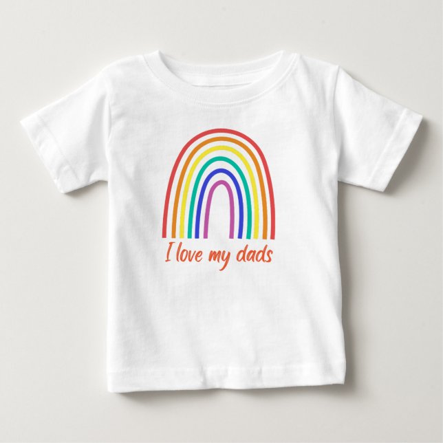 Ich Liebe meine Väter Baby T-shirt (Vorderseite)