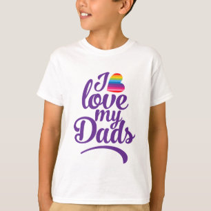 Ich Liebe meine Väter - LGBTQ Vatertagspass T-Shirt