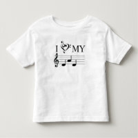 Ich Liebe meine Vater Musiknoten Herz Treble Clef