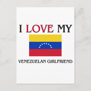 Ich Liebe meine venezolanische Freundin Postkarte