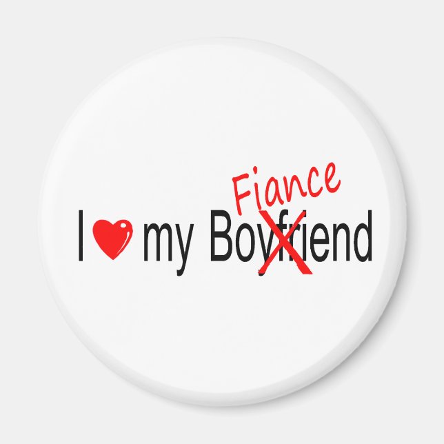 Ich Liebe meine Verlobte Magnet (Vorne)