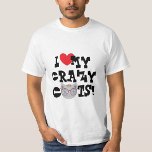 Ich Liebe meine verrückten Katzen! T-Shirt