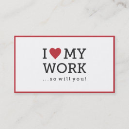 Ich Liebe meine Visitenkarte