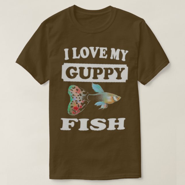 Ich Liebe meine Welpenfische T-Shirt (Design vorne)