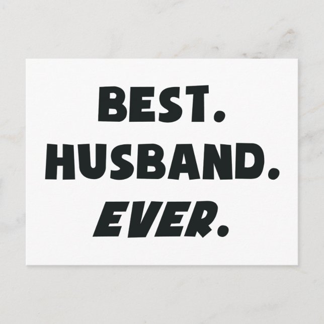 Ich Liebe meine Welten Beste Husband je Postkarte (Vorderseite)