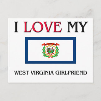 Ich Liebe Meine West Virginia-Freundin Postkarte