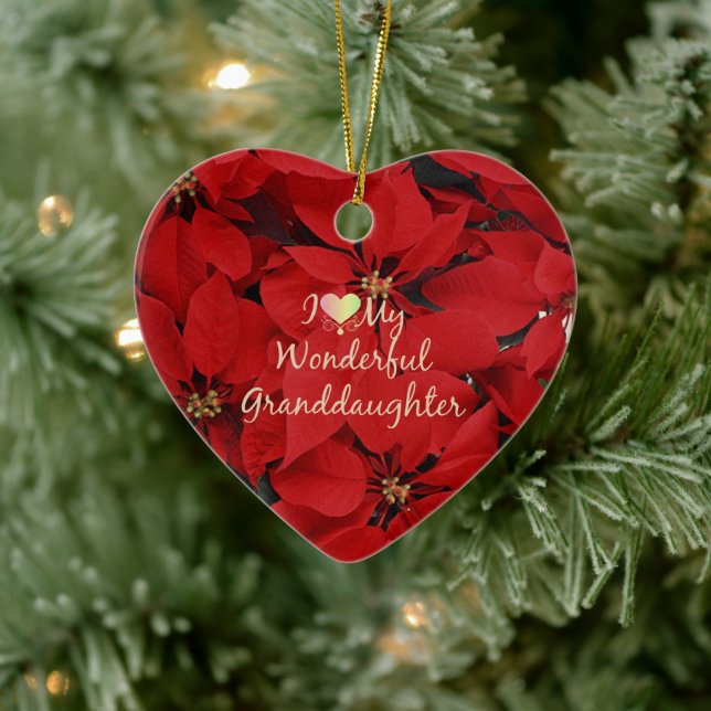 Ich Liebe meine wunderbare Enkelin, Keramik Ornament (Baum)