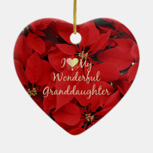 Ich Liebe meine wunderbare Enkeltochter, Weihnacht Keramik Ornament