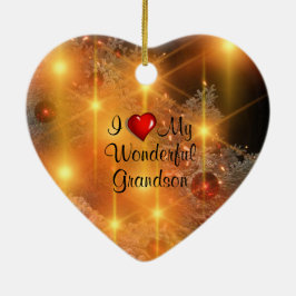 Ich Liebe meine wunderbare Grandson Keramik Orname Keramik Ornament