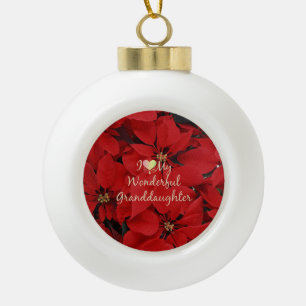 Ich Liebe meine wunderbare Großtochter, Weihnachte Keramik Kugel-Ornament