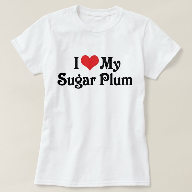 Ich Liebe meine Zuckerplatte T-Shirt (Design vorne)