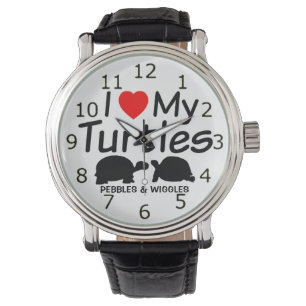 Ich Liebe meine ZWEI Turtles Armbanduhr