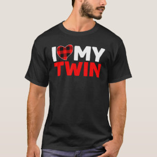 Ich Liebe meine Zwillingsschwester Schwester Brüde T-Shirt