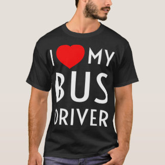 Ich Liebe meinem Busfahrer Red Heart Girlfriend Eh T-Shirt