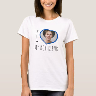 Ich Liebe meinem Freund Foto  Herz T - Shirt